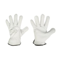 Manusi de lucru din piele bovina, marimea 9, protectie EN 388