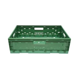 Lada din plastic pliabila 595x385x185 mm, verde, pentru depozitare
