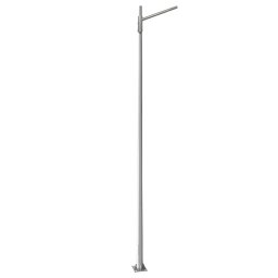 Stalp de iluminat stradal 5 m din otel galvanizat cu brat si flansa