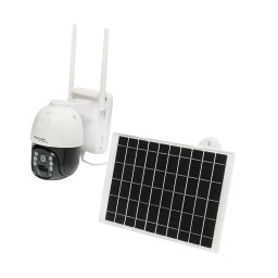 Camera de supraveghere 4G cu panou solar, PTZ rotativa, 1080P, PIR, IP66