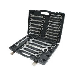 Trusa 22 chei combinate cu clichet 6-32 mm CrV Breckner Germany