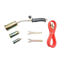 Set arzator pe gaz cu 3 duze si furtun 1,5 m pentru lipit si parlit