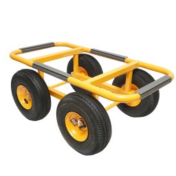 Carucior metalic de transport 250 kg, 750x380 mm, cu roti pneumatice