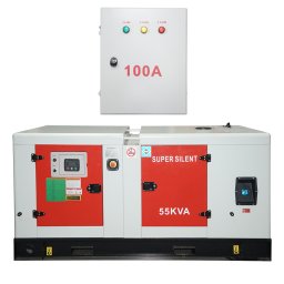 Generator electric trifazat diesel 55 kVA, 230/400V, Ricardo, ATS 100A