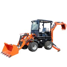 Buldoexcavator compact 3.5T Thor cu motor diesel 50CP
