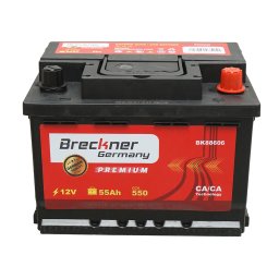 Acumulator auto 55Ah 12V 550A Breckner Premium fara intretinere