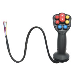 Joystick electric ergonomic cu 7 butoane pentru control utilaje E-DK-03