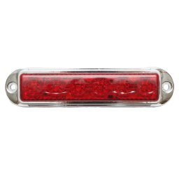 Lampa laterala LED slim rosie cromata 12-24V FR1286CR Breckner