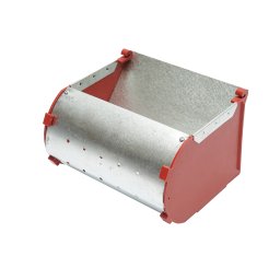 Hranitoare pentru iepuri din metal, 15x9x13 cm, pentru cusca