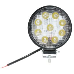 Lampa LED rotunda 27W, 9 LED-uri, 10-60V, IP67, unghi 60°