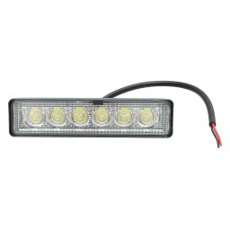 Lampa LED tip bara 18W, 6 LED-uri, 10-60V, flood 60°, 160x43x42 mm