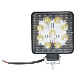 Lampa LED auto 27W, 9 LED-uri, 10-60V, spot 30°, IP67, 6000K