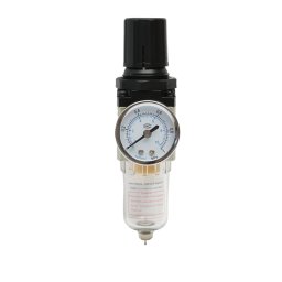 Filtru de aer cu regulator de presiune 1/4, max. 1 MPa, cu manometru