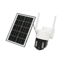Camera supraveghere 3MP, 4G rotativa cu panou solar 5W, PTZ, 1080P, senzor miscare, night vision, aplicatie V380 Pro