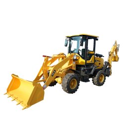 Buldoexcavator THOR 3.5T cu motor diesel 50 CP si cupa frontala