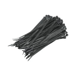 Fasete colier din plastic negre 3.6x150 mm, set 100 bucati, Longroad