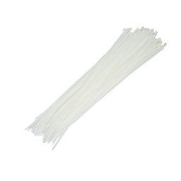 Fasete colier din plastic albe 5x200 mm, set 100 bucati Breckner Germany