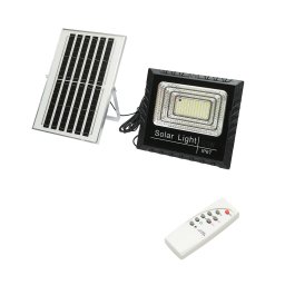 Proiector LED solar 60W cu telecomanda, panou 10W si protectie IP67 Breckner