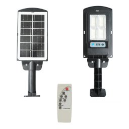 Lampa solara LED pentru iluminat stradal 6500K, 12000mAh, IP67, Breckner