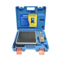 Cantar electronic pentru freon 100 kg cu ecran LCD iluminat si geanta