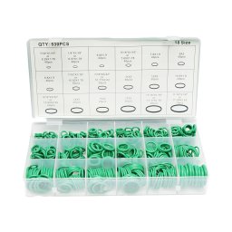 Trusa O-ring verde 530 piese pentru sistem de aer conditionat auto