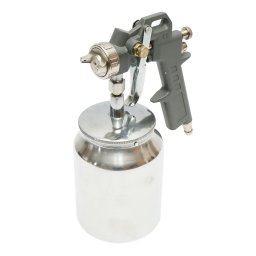 Pistol de vopsit pneumatic 1L cu cupa inox jos si duza 1.5 mm