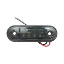 Lampa gabarit laterala slim LED 12-24V alba, fumurie, 85x28x11 mm