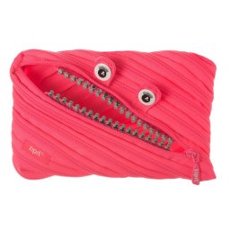 Penar Penar cu fermoar, ZIPIT Grillz Monsters Jumbo - roz cu dinti argintii