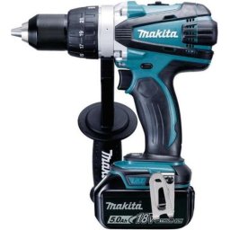 DDF458RTJ, 2,3 kg, 18V, 2 acumulatori, negru/albastru