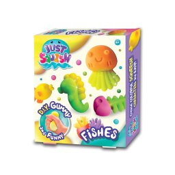 Set creativ Strigo JUST SQUISH „CREATI-VA PROPRIILE FIGURINE DIN SILICON”, PESTE