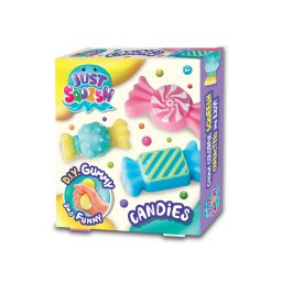 Set creativ Strigo JUST SQUISH ,,CREATI-VA PROPRIILE FIGURINE DIN SILICON" BOMBOANE