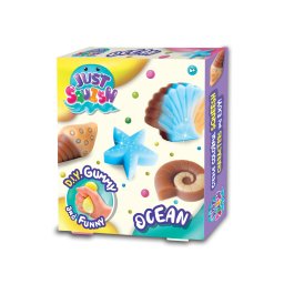 Set creativ Strigo JUST SQUISH ,,CREATI-VA FIGURINE DIN SILICON", MEDIU MARIN