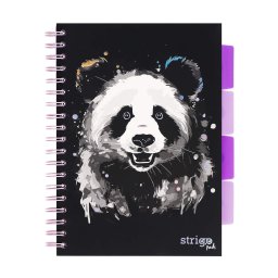Caiet cu spirala si separatoare, STRIGO PADS Project Book PANDA, B5, Dictando