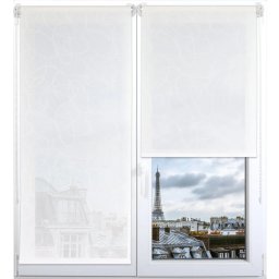 Rulou Textil Imprimat 150X180 Cm – Alb Compoziție Polyester Jaluzele