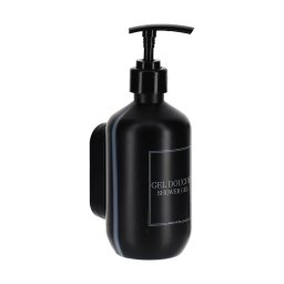 Dispenser Gel Duș 380Ml Prindere Perete – Negru