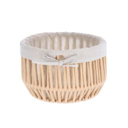 Coș Rufe Efect Sfoară Poliester / Bumbac 26X17 Cm – Bej Organizatoare Baie