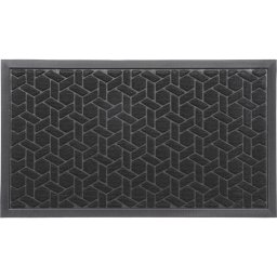 Covor Intrare 43X75 Cm – Cubique Negru Polyester+Pvc Moftx