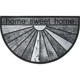 Covor Intrare 45X75 Cm – Semiluna Home Gri Polyester+Pvc Moftx