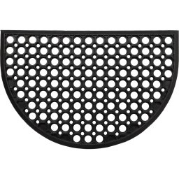 Covor Intrare 40X60 Cm – Semiluna Perforat Negru Polyester+Pvc Moftx