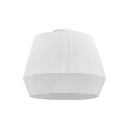 Plafoniera Lindy Vitore, alba, 50 cm diametru, textil, soclu E27
