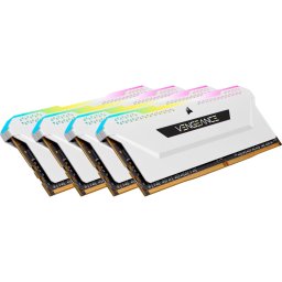 Memorie RAM Corsair Vengeance RGB CMH32GX4M4E3200C16W | 32GB, DDR4, 3200MHz, White