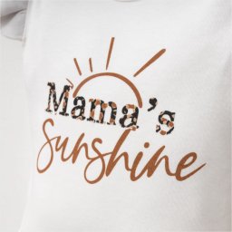 Body cu bentita Fetite Mama s Sunshine - 100% Bumbac