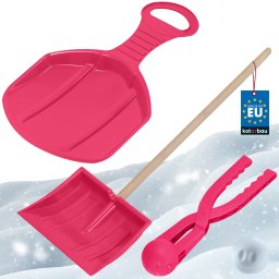 Set de joacă de iarnă lopată pentru copii măr dispozitiv pentru bulgări de zăpadă roz
