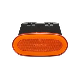 Lampa de gabarit laterala ovala LED Neon galbena 12-24V cu suport Breckner