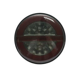 Lampa stop spate rotunda LED NEON fumurie 12-24V, 4 functii, 140x35 mm