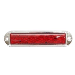 Lampa laterala LED rosie 12-24V cu 4 functii, 155x37 mm, Breckner