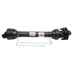Cardan 1000 mm S6 T6 cu ambreiaj compus din 2 discuri cruce 30.2x92 (teava stea) 1 3/8 Z=6 freza