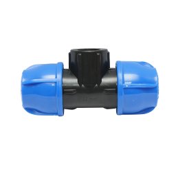 Teu compresiune 90° cu filet interior 3/4, 32 mm, PN16 pentru irigatii