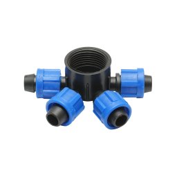 Distribuitor pentru banda picurare 17 mm cu 4 iesiri pentru irigatii