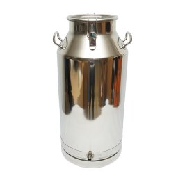 Bidon din inox pentru lapte 50L cu capac si robinet Breckner Germany
